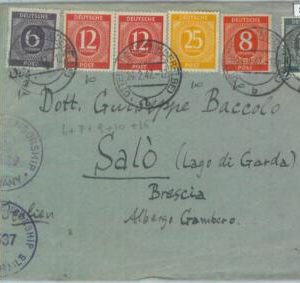 85206 - GERMANY Allied Occupation - POSTAL HISTORY - COVER   BRITISH CENSOR 1947