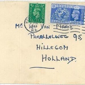 26771 - GB  UK  - POSTAL HISTORY COVER - COVER to NETHERLANDS 1948 Olympic Games
