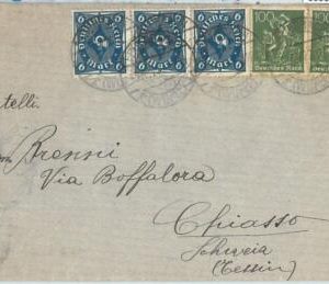 69961 - GERMANY  - POSTAL HISTORY - Michel # 167*X + 228 (3)  on COVER  1922
