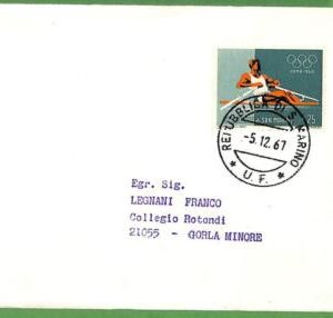 30941 - SAN MARINO - POSTAL HISTORY -  Card - ROWING Canoes OLYMPIC GAMES - 1967
