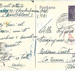 69971 - GERMANY - POSTAL HISTORY: STATIONERY from ITALIAN  in OBB LAGER 1944