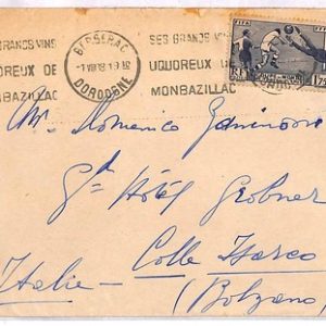 ai4032 - France - POSTAL HISTORY - Cover - FOOTBALL - 1938