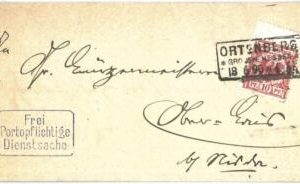 69938 - GERMANY - POSTAL HISTORY - Michel # 47 with gutter on COVER 1890