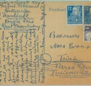 89278 - GERMANY  Reich - Postal History - STATIONERY CARD # P38 to ITALY 1949