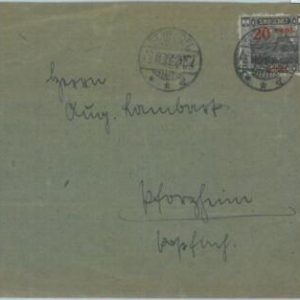 85230 - GERMANY Saar - POSTAL HISTORY - Overprinted stamp on COVER - ST WENDEL