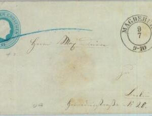 89246 - GERMANY Prussen - Postal History - STATIONERY COVER from Magdeburg # U9
