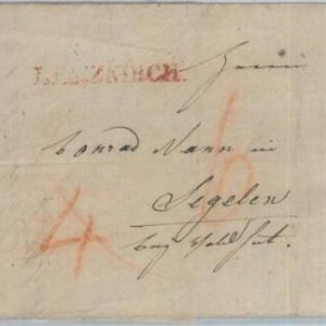 81993 - GERMANY Baden - POSTAL HISTORY - Prephilatelic cover from LENZKIRCH 1834