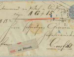 83545  - GERMANY Prussen - Postal History - STATIONERY COVER from Büderich # U24