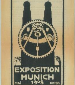 84955  - GERMANY - VINTAGE ADVERTISING LEAFLET: Munich Exposition 1908