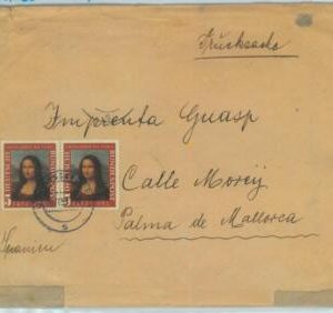84091 - GERMANY - Postal History - COVER to  SPAIN 1953 Leonardo Da Vinci