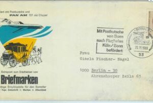 84092 - GERMANY - Postal History - Special FLIGHT COVER traveled by COACH 1969