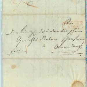 84084 - GERMANY - Postal History - PREFILATELIC COVER: Freiburg & Oberndorf 1849