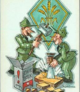 92048 -  Vintage POSTCARD -  HUMOR - Military WWI  SATIRE humour
