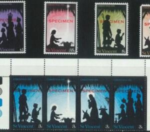 78407  - ST VINCENT  - STAMPS - 1975  XMAS Religion 8 values -  MNH  SPECIMEN