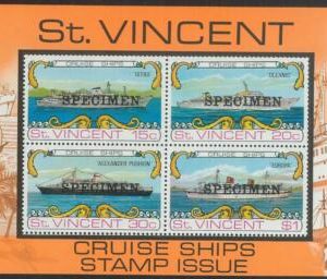 78412 - ST VINCENT -  S/S STAMPS - 1974 Cruise Ships PUSHKIN  -  MNH  SPECIMEN