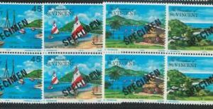 78425b - GRENADINES St Vincent - STAMPS:  Tourism BOATS 1975 -  SPECIMEN MNH