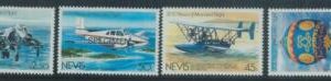 78434a - NEVIS - STAMPS: AIRPLANES balloon  4 values MNH - Overprinted SPECIMEN