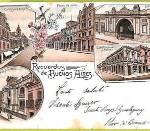 af0430  - ARGENTINA - Vintage Postcard - Buenos Aires