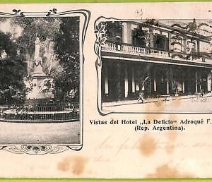 af0428  - ARGENTINA - Vintage Postcard - Buenos Aires -Hotel ''La Delicia''-1905
