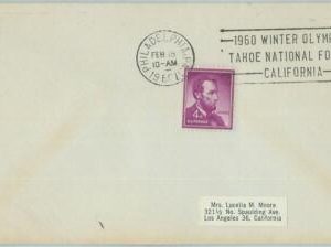 68075 -  USA - POSTAL HISTORY - 1960 WINTER OLYMPIC GAMES postmark: PHILADELPHIA