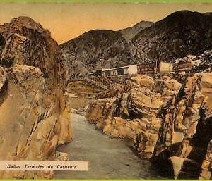 af0497 - ARGENTINA - Vintage Postcard - Banos Termales de Cacheuta - 1918