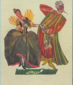 84016 - POLAND - VINTAGE collectable POSTCARD - Illustrated ETHNIC costumes