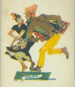 84032 - POLAND - VINTAGE collectable POSTCARD - Illustrated ETHNIC costumes 1969
