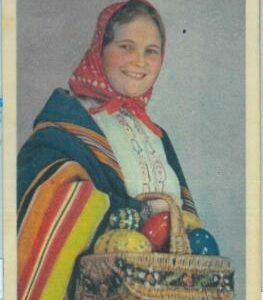 84026 - POLAND - VINTAGE collectable POSTCARD - Illustrated  GREETINGS Easter