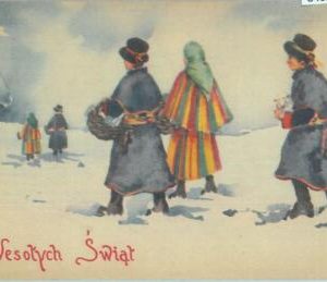 84025 - POLAND - VINTAGE collectable POSTCARD - Illustrated  GREETINGS