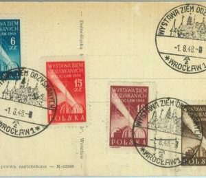 83948 - POLAND - POSTAL HISTORY: Special postmark on POSTCARD from WROCLAW 1948