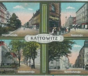 80038  -  POLAND  -  VINTAGE   POSTCARD  - Katowice  KATTOWITZ 1920