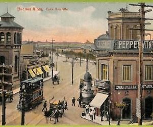 af0433  - ARGENTINA - Vintage Postcard - Buenos Aires - Casa Amarilla - 1911