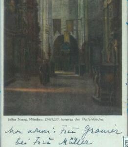 83950  - POLAND  - VINTAGE collectable POSTCARD - DANZIG   1922