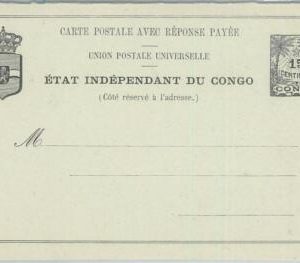 74633 -  Independent Congo - POSTAL HISTORY - DOUBLE Stationery Card H & G # 7