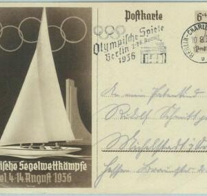 68209 - GERMANY - POSTAL  STATIONERY - 10.8.1936 Olympic postmark: BERLIN u
