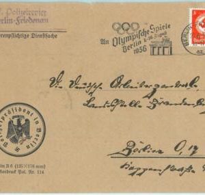 68280 - GERMANY - POSTAL HISTORY - COVER: 29.6.1936 Olympic postmark: BERLIN pp