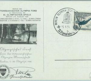 68188 - GERMANY - POSTAL HISTORY - CARD - 15.8.1936 Olympic postmark: BERLIN a