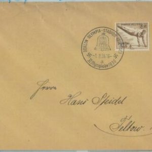 68092 - GERMANY - POSTAL HISTORY - COVER - 1.8.1936 Olympic postmark: BERLIN a