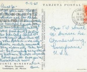 75921 - MEXICO - Postal History - Propaganda postmark OLYMPIC GAMES 1967