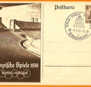 aa2862 - Germany - POSTAL HISTORY - 1936 Olympic Games STATIONERY CARD Opening