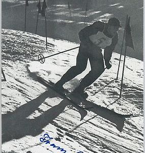 51159 -  OLYMPIC GAMES Skiing - 1996  Postcard AUTOGRAPHED by FRANZ PFNUR