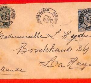 aa1083 - MONACO - Postal History - Added stamp STATIONERY COVER to HOLLAND 1896