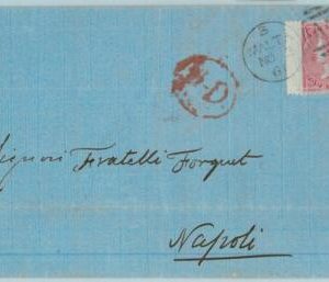 BK0266 - POSTAL HISTORY - GB  SG  # 66 (NICE)  on COVER from MALTA to ITALY 1861