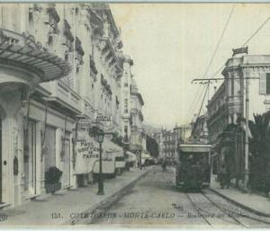 68334 - MONACO - VINTAGE POSTCARD - Monte Carlo:  TRAM