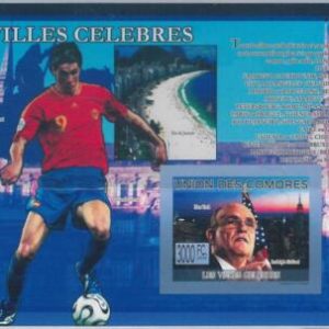 M0917 - COMORES - ERROR - MISPERF stamp sheet 2009 Football FLAGS