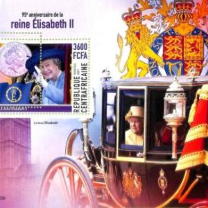 A7614 - CENTRAFRICAINE- ERROR MISPERF Stamp Sheet - Royalty QUEEN ELIZABETH