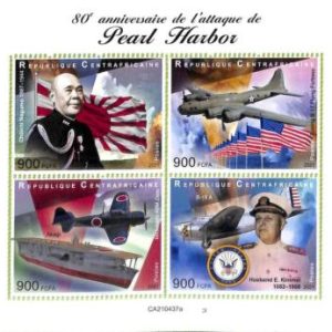 A7594- CENTRAFRICAINE- ERROR MISPERF Stamp Sheet - 2021 WAR  TRANSPORT