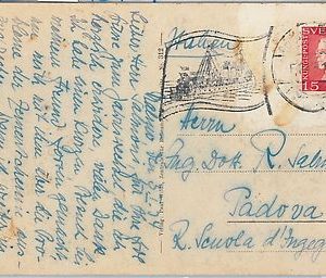59992 -  SWEDEN - POSTAL HISTORY: POSTMARK on CARD 1934 -  BOATS Paquebot