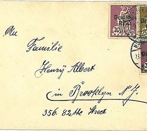 10657 - GERMANY - POSTAL HISTORY - BAYERN stamps overprinted  REICH on COVER