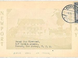 LIBERIA - POSTAL HISTORY - OFFICIAL SERVICE stamp on PHOTOGRAFIC COVER: NEWPORT